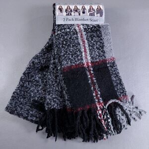 Emanuel Geraldo 2-Pack Warm Infinity Blanket Scarf Polyester Soft Winter Set